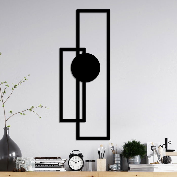 Wallity Astratto-1 Escultura de Pared de Metal Negra Wallity Astratto-1 Escultura de Pared de Metal Negra